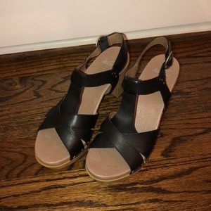 Dansko black sandals size 41